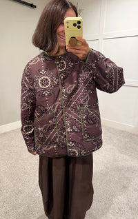 The Willow Reversible Paisley Jacket