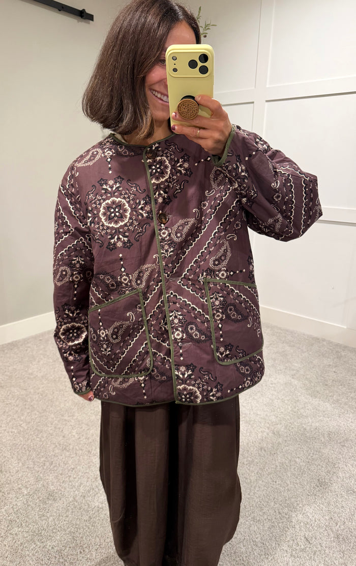 The Willow Reversible Paisley Jacket