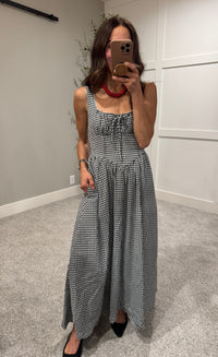 Georgia Dress | Black/White