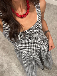 Georgia Dress | Black/White