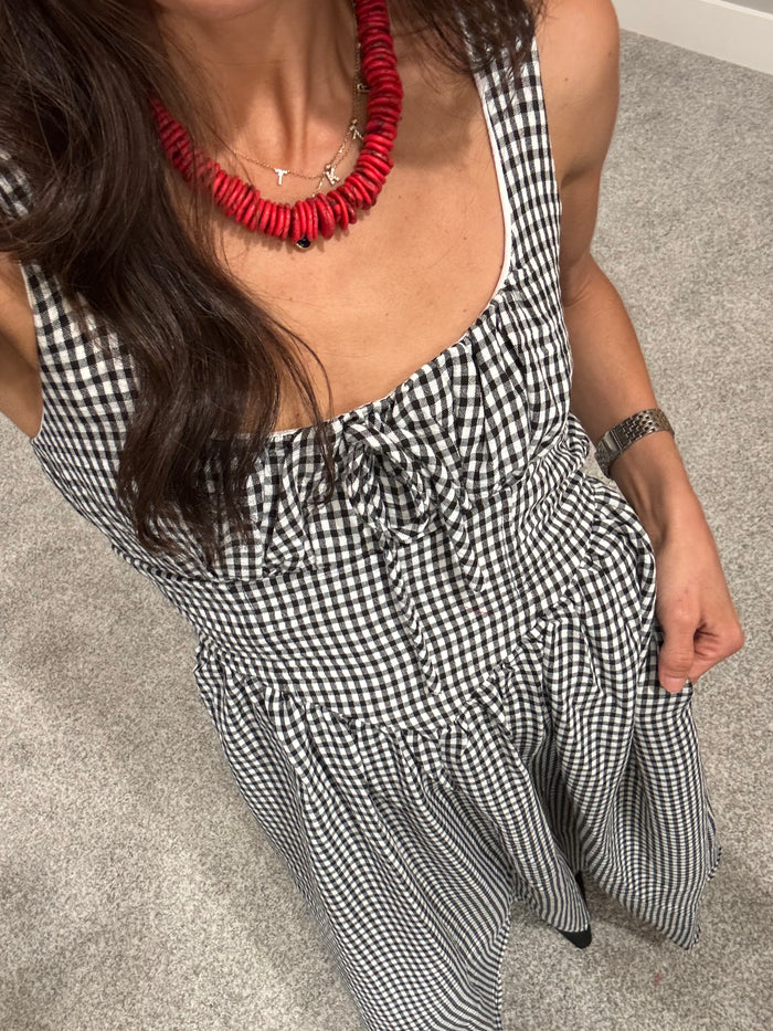 Georgia Dress | Black/White