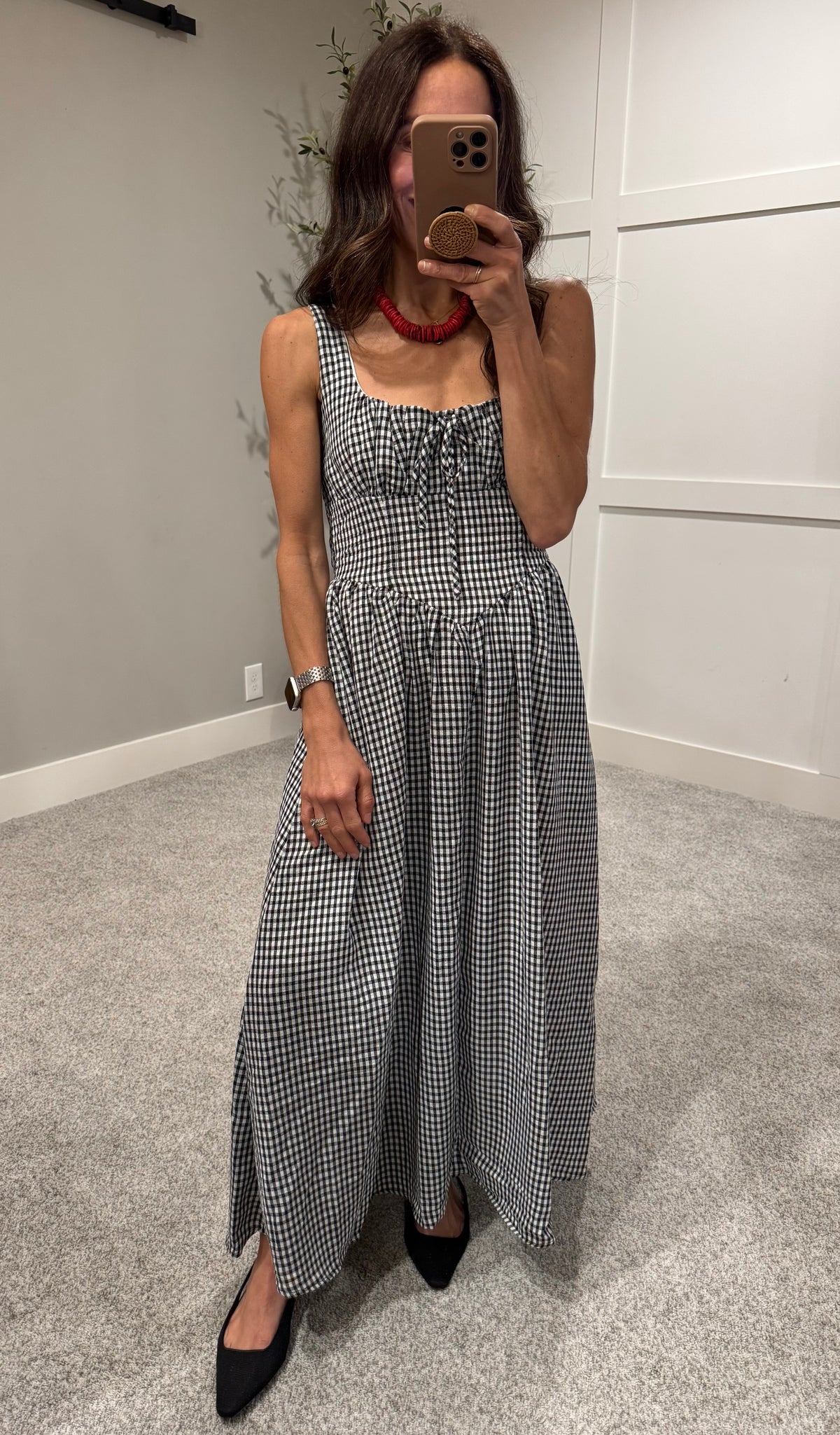 Georgia Dress | Black/White