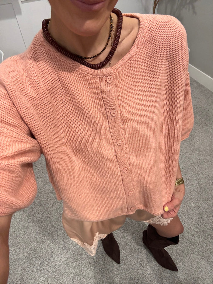 Mel Cardigan | Peach