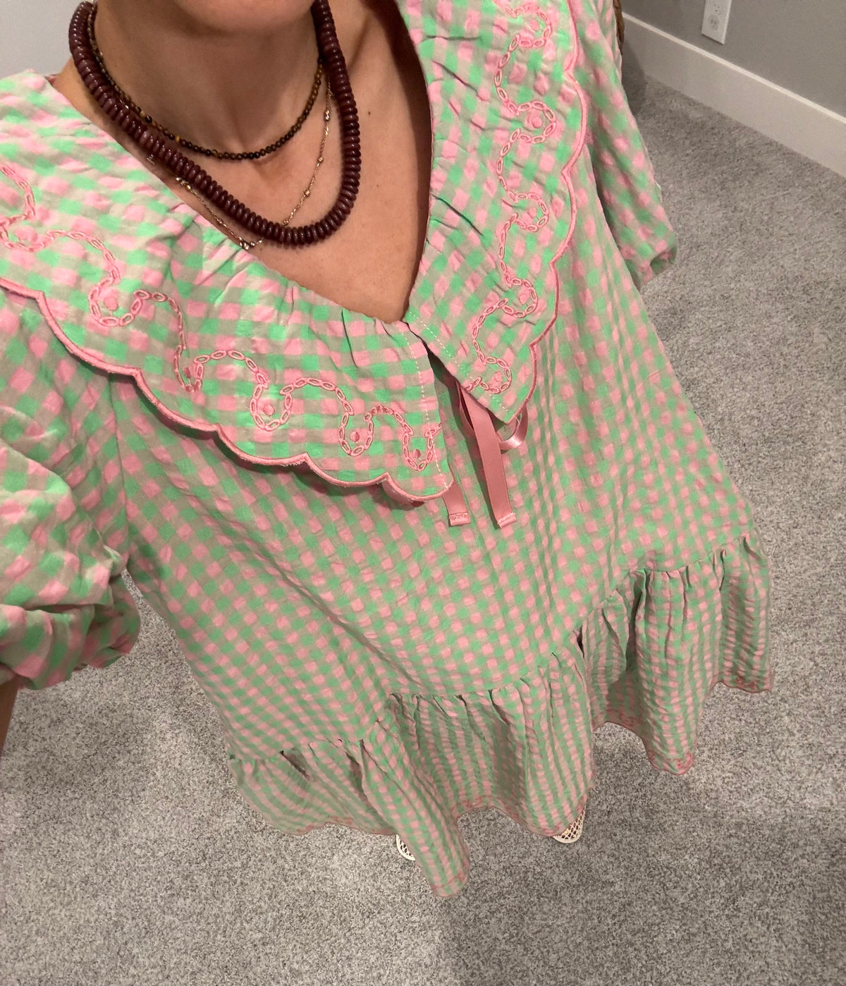 Sadie Dress | Pink Emerald