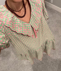 Sadie Dress | Pink Emerald
