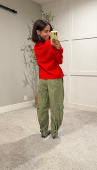 Dara Cardigan | Tomato Red