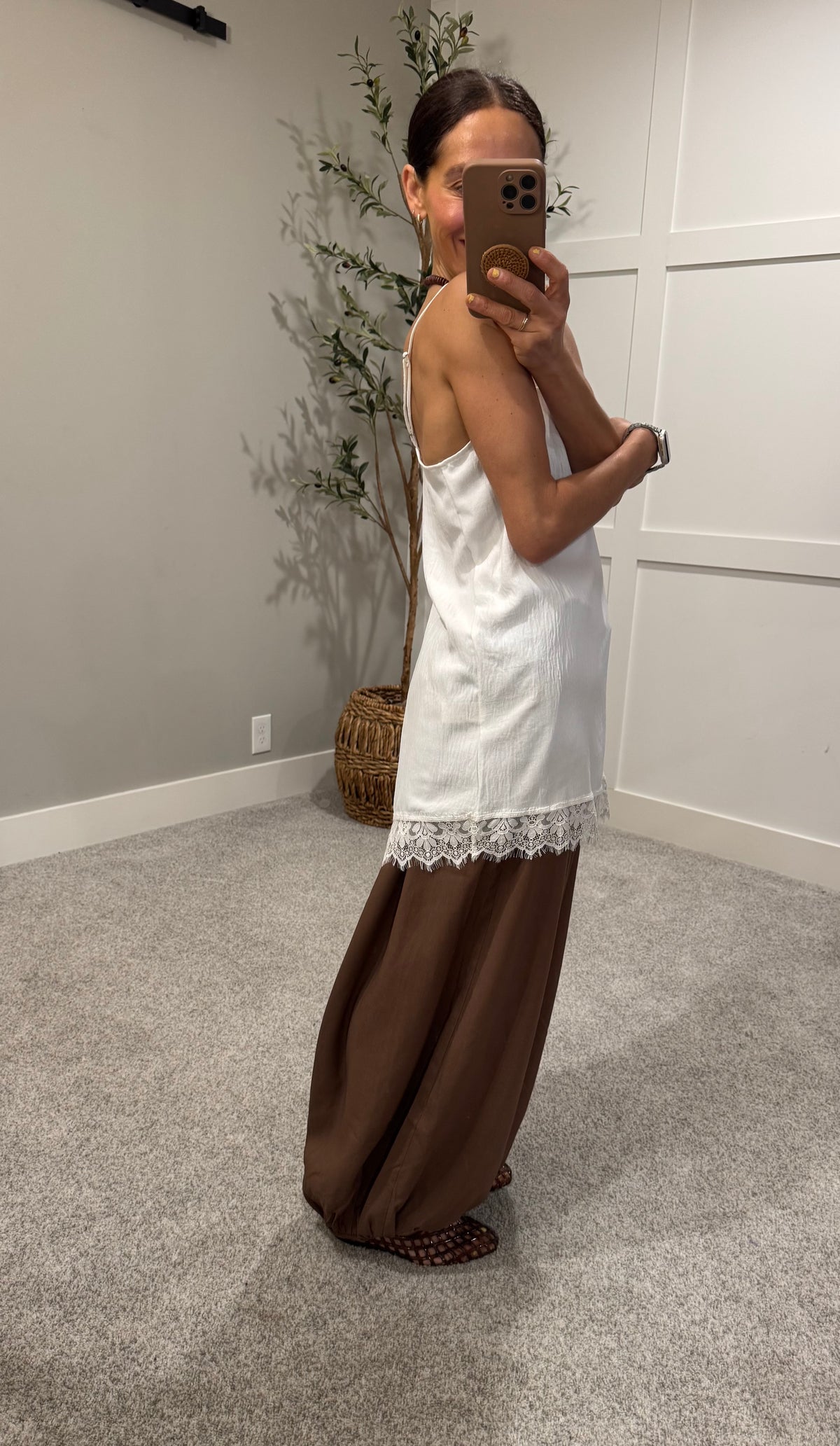 Asymmetric Lace Top