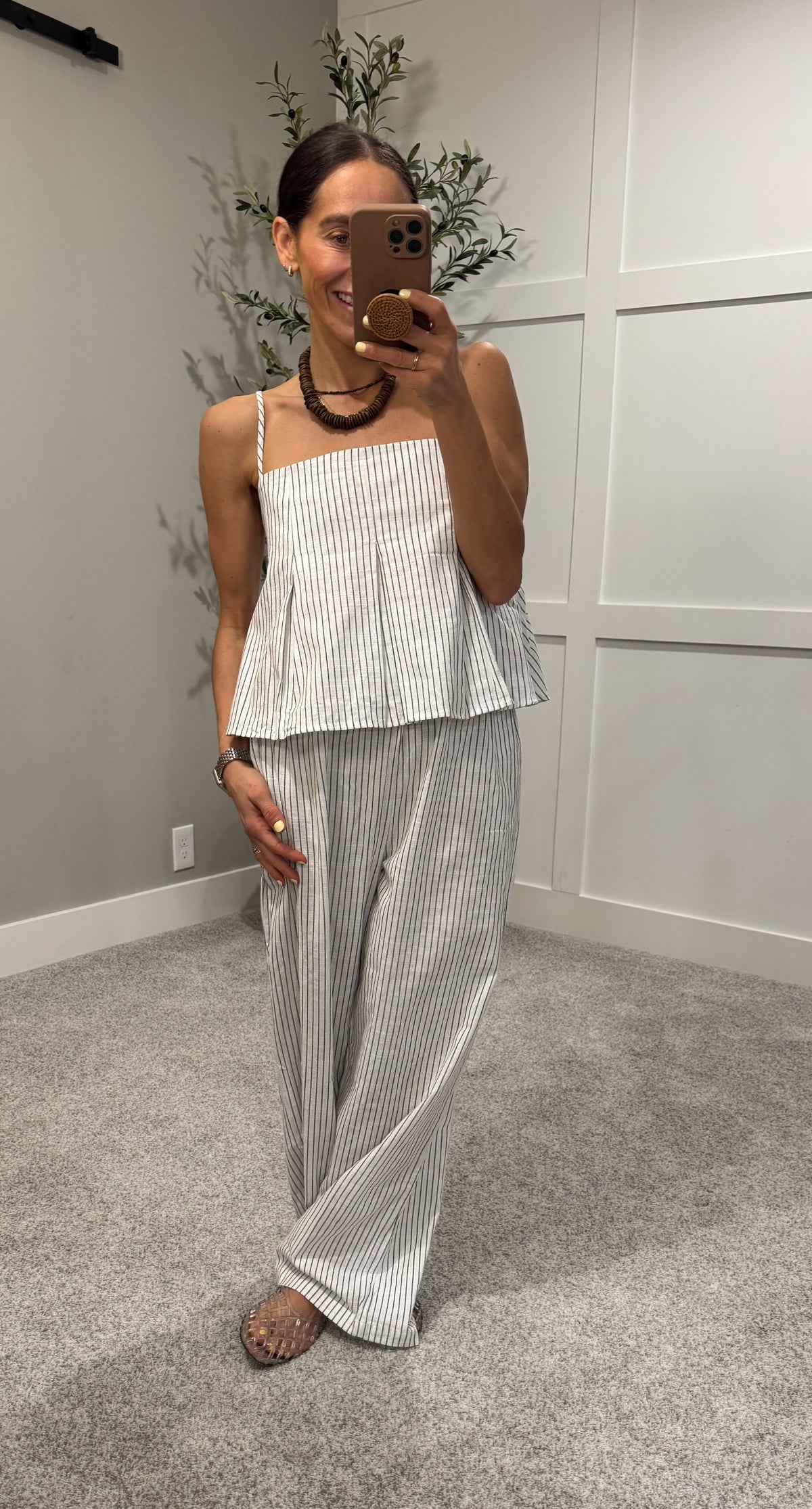 Pen Pinstripe Set | White/Black