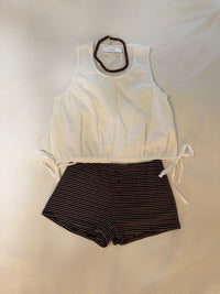 Midnight Stripe Shorts | Burgundy