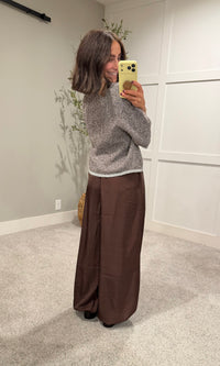 Satin Harem Balloon Pants | Deep Bark