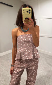 Simone Top | Fawn Print