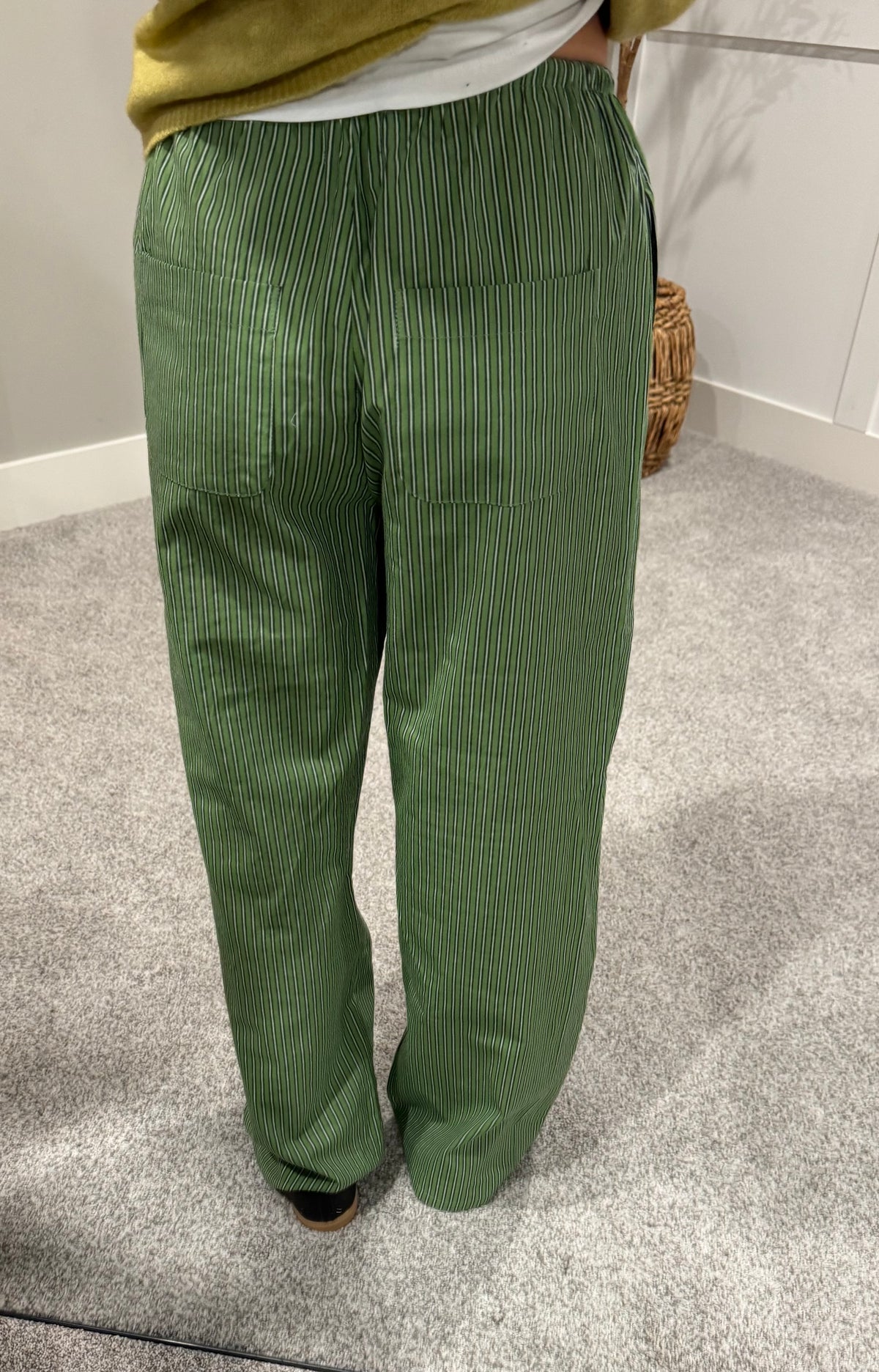Serena Striped Pant | Green