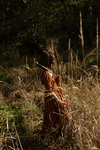 The Solana Smocked Dress | Warm Brown
