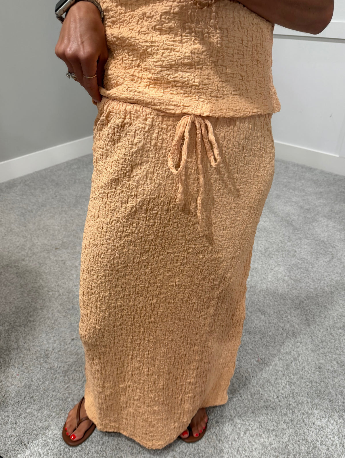 Moon Textured Set | Peach