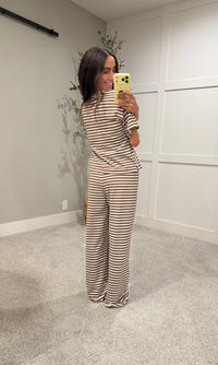 Bailey Striped Set | Brown