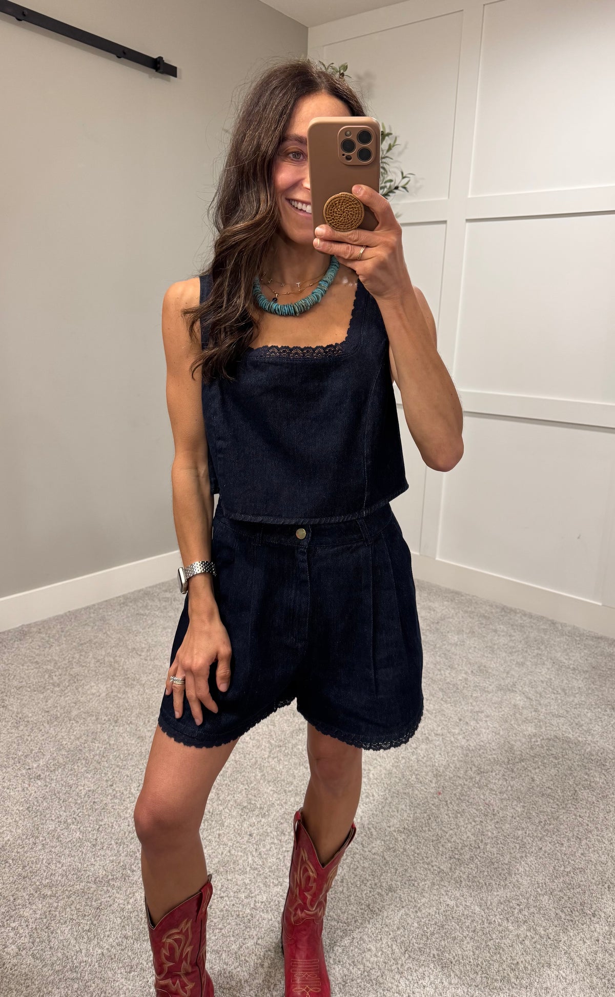 Annabel Denim Shorts | Dark Denim
