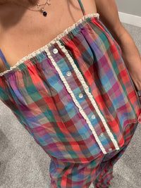 Pippa Plaid Top