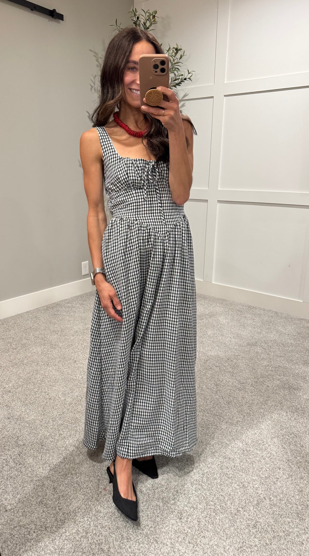 Georgia Dress | Black/White