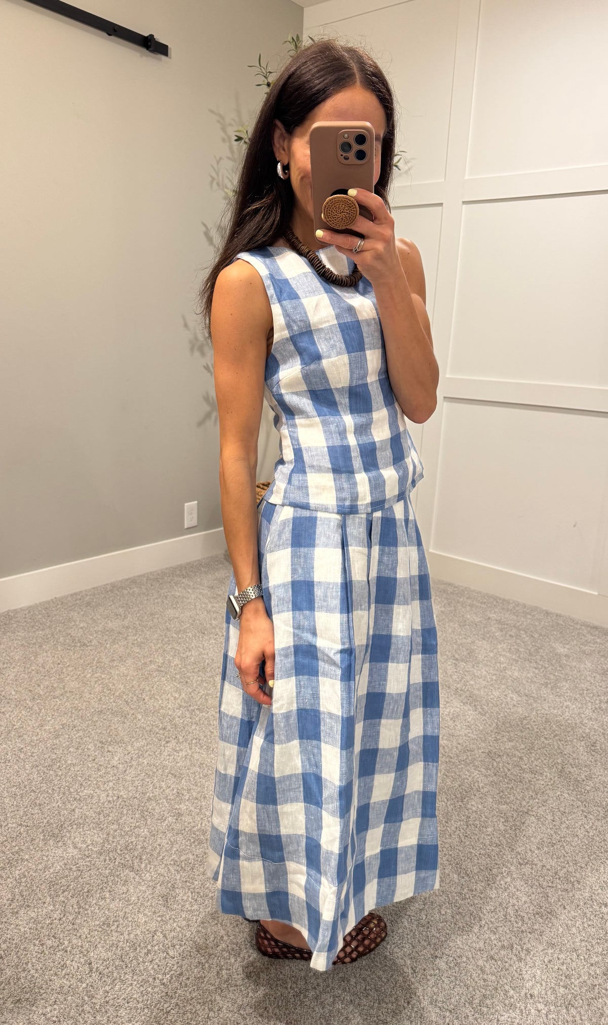 Buthaineh Gingham Skirt