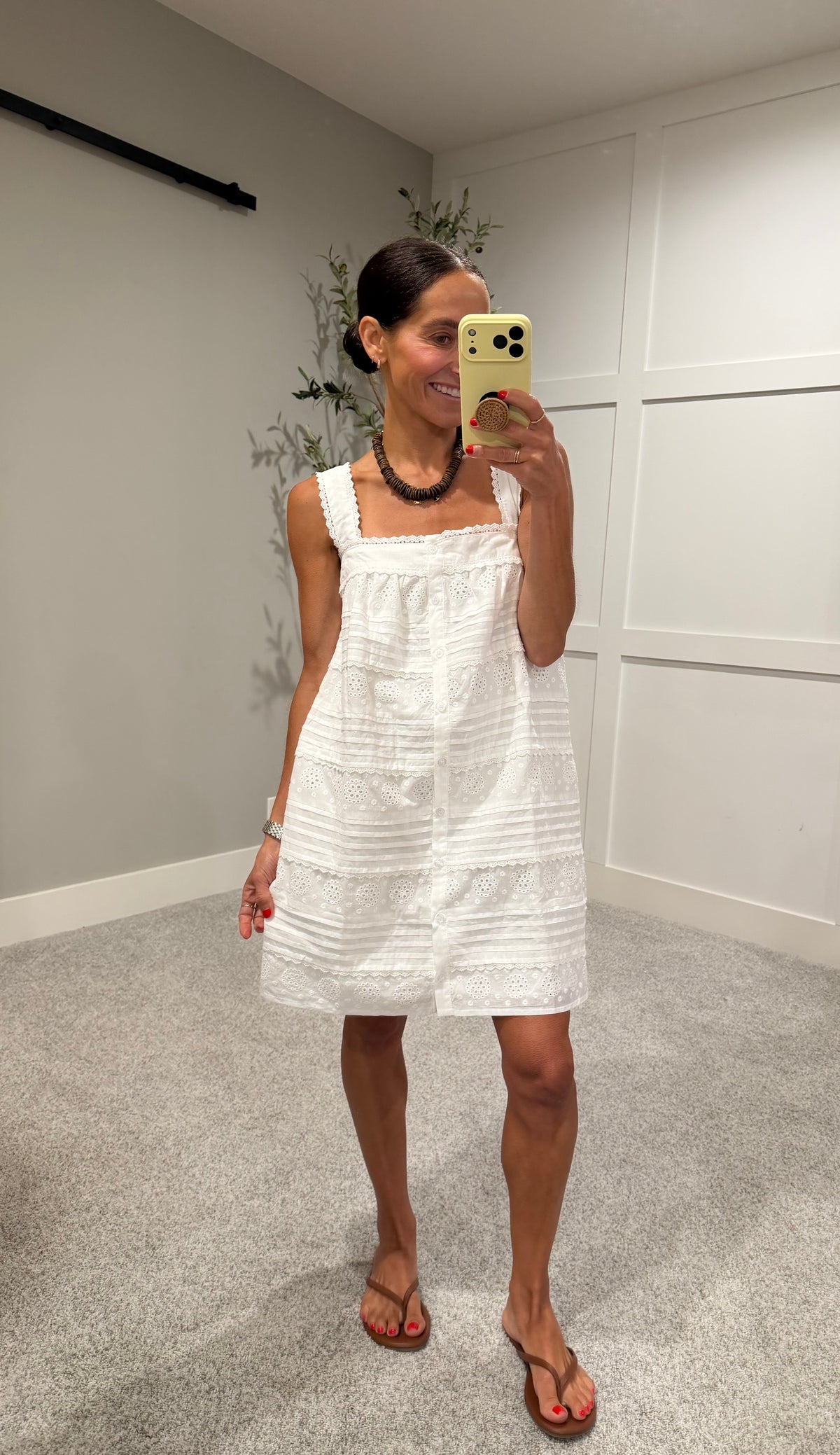 Eyelet Lace Mini | White