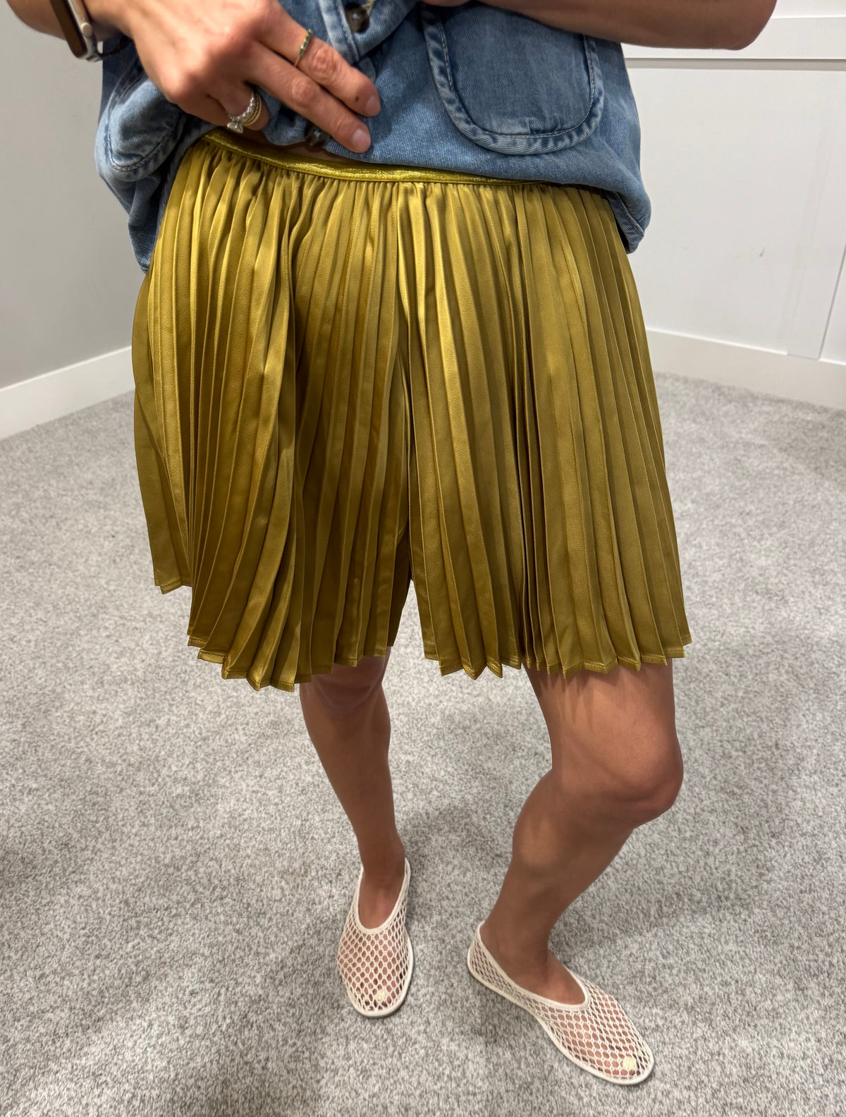 Golden Hour Olive Shorts