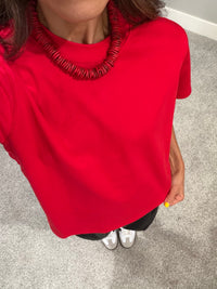 The Lanie Top | Red
