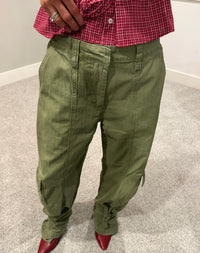 Buckle Up Cargo Pants | Olive