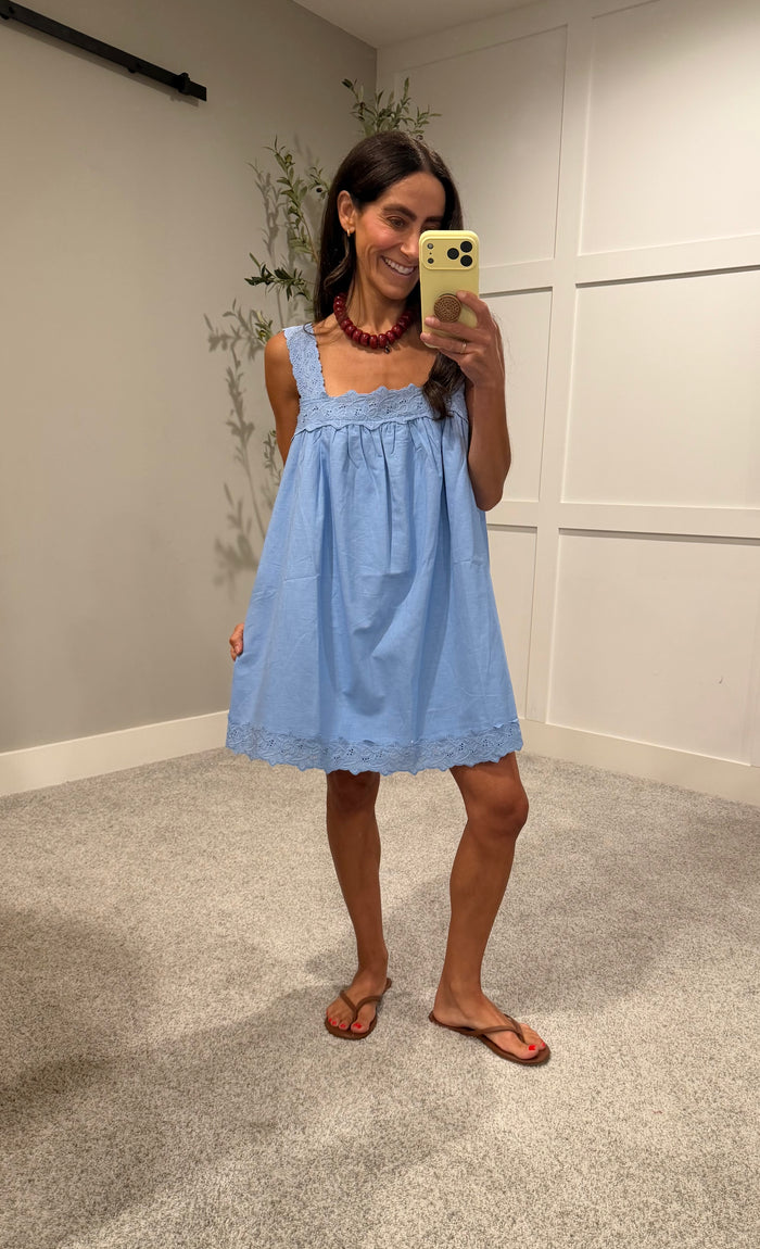 Tidal Floral Dress | Blue