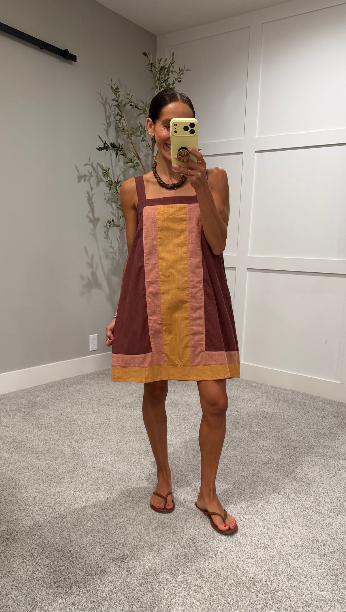 Color Block Mini Dress