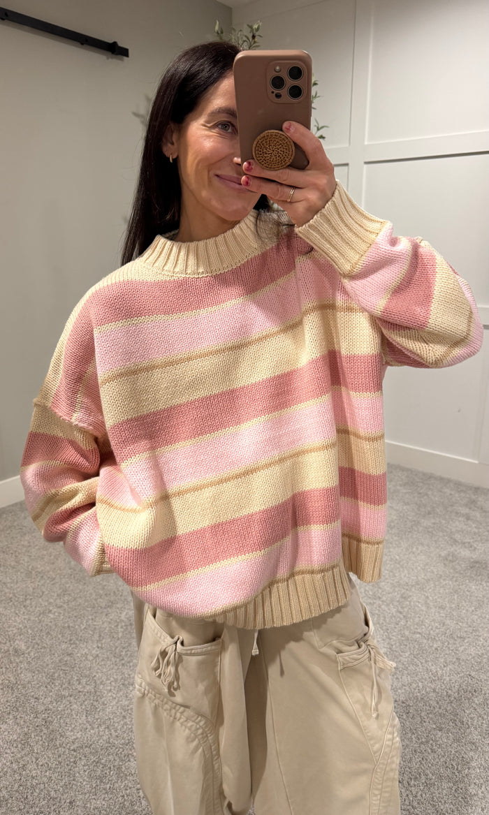 Pastel Striped Sweater