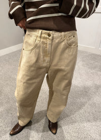 Vintage Barrel Denim |  Beige