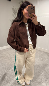 Sasha Suede Jacket | Brown