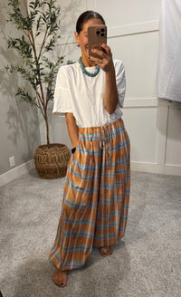 Plaid Balloon Pants