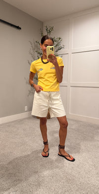 Taylor Drawstring Shorts | Cream