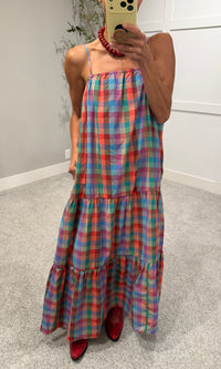 Pippa Multicolor Plaid Maxi