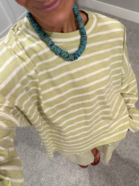 Summer Nights Striped Set | Light Green