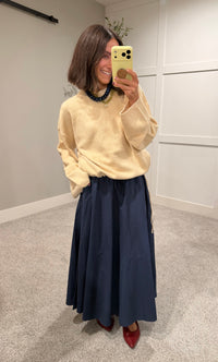Drew Drawstring Waist Sweater | Butter