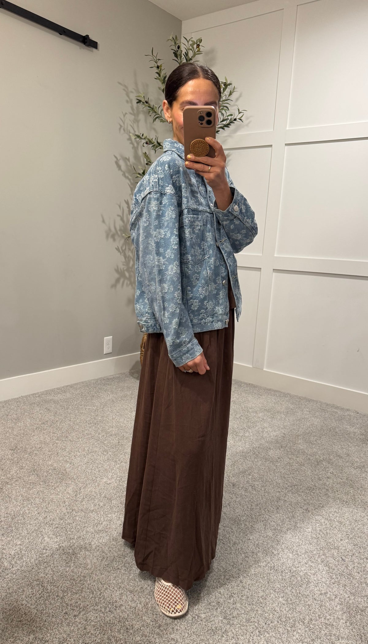 Penelope Floral Denim Jacket