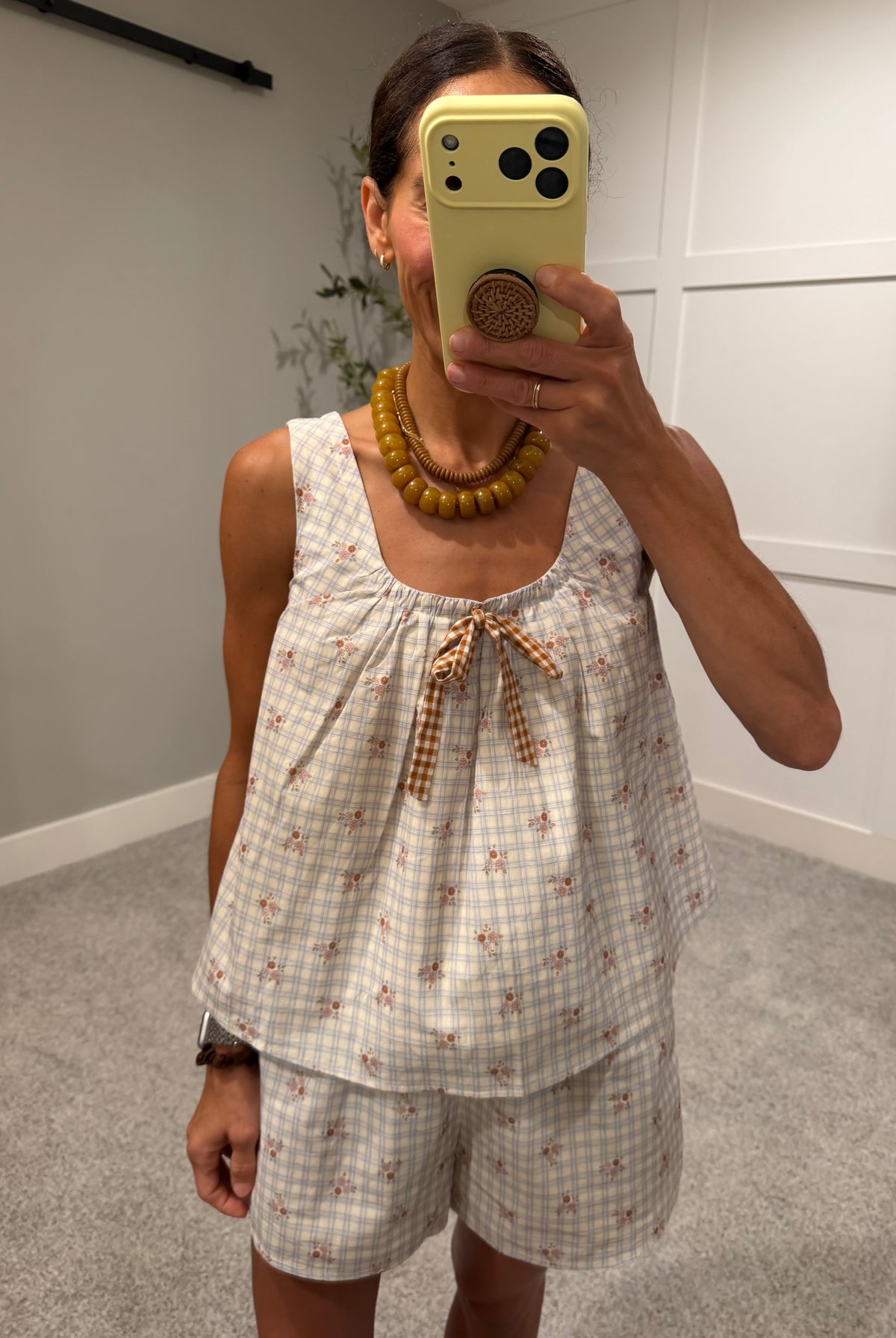 The Coastal Gingham Floral Set
