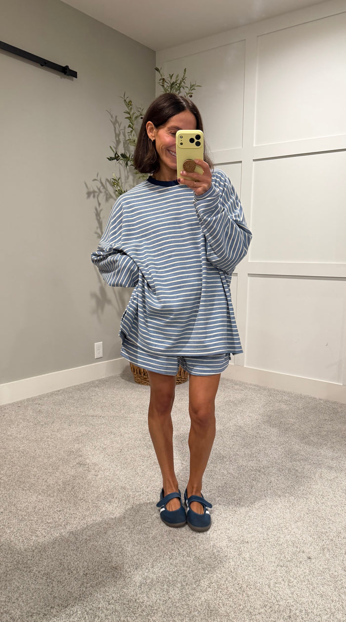 Morgan Set | Blue/Ivory