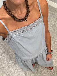 Cotton Daydream Lace Dress | Cloudy Blue