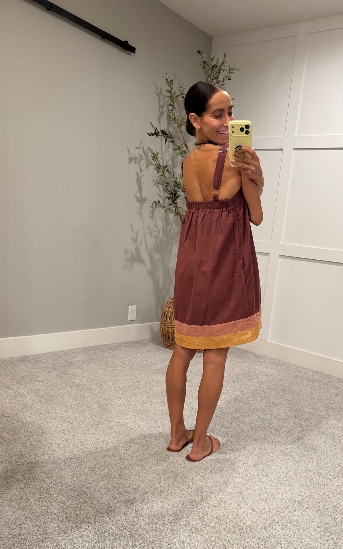 Color Block Mini Dress