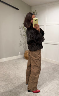The Camille Faux Mink Jacket