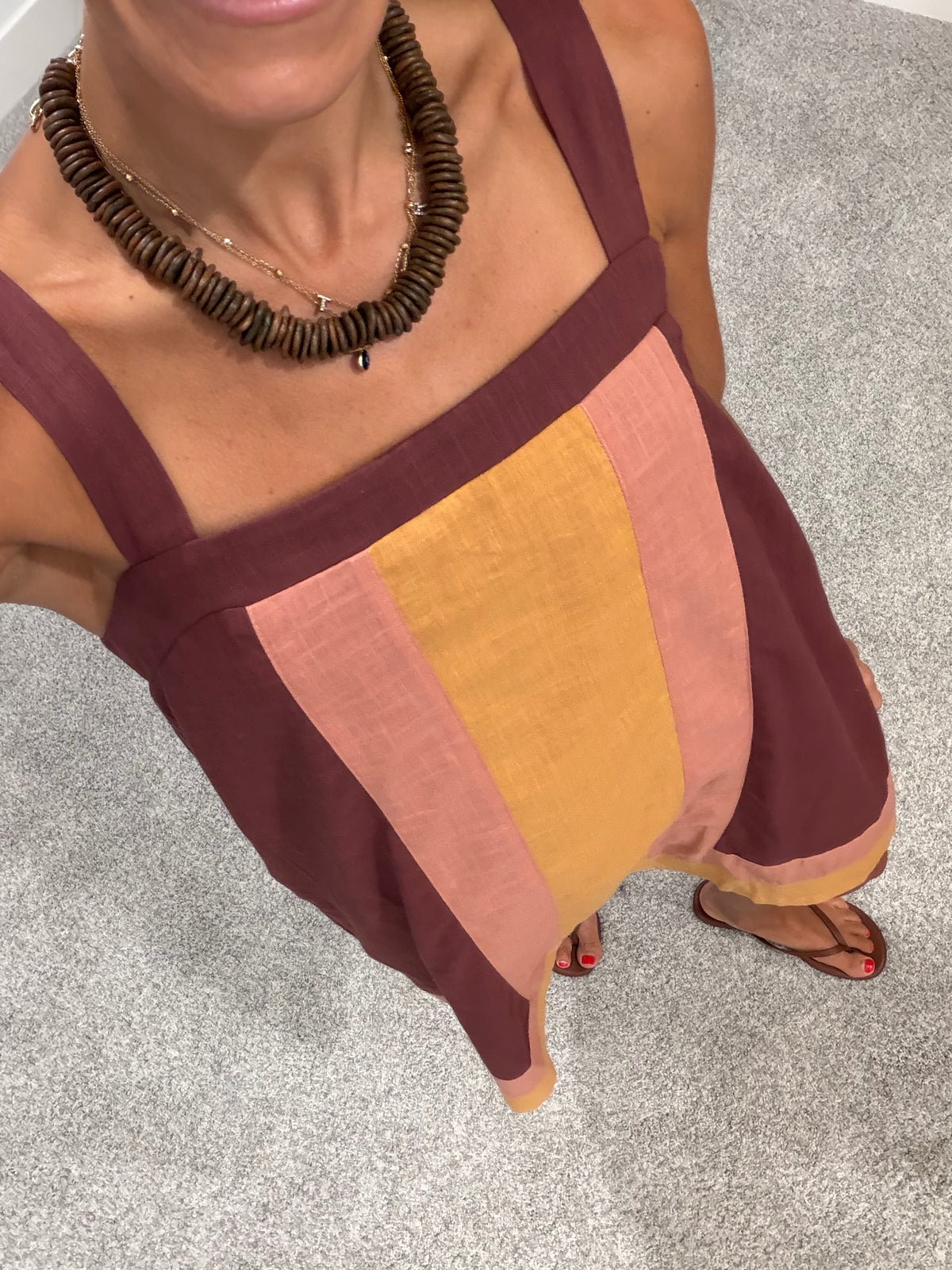 Color Block Mini Dress