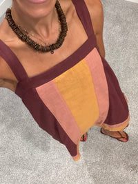 Color Block Mini Dress