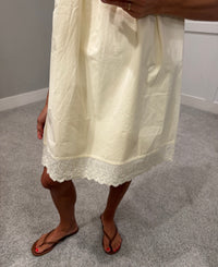 Babydoll Eyelet Dress | Butter Yellow