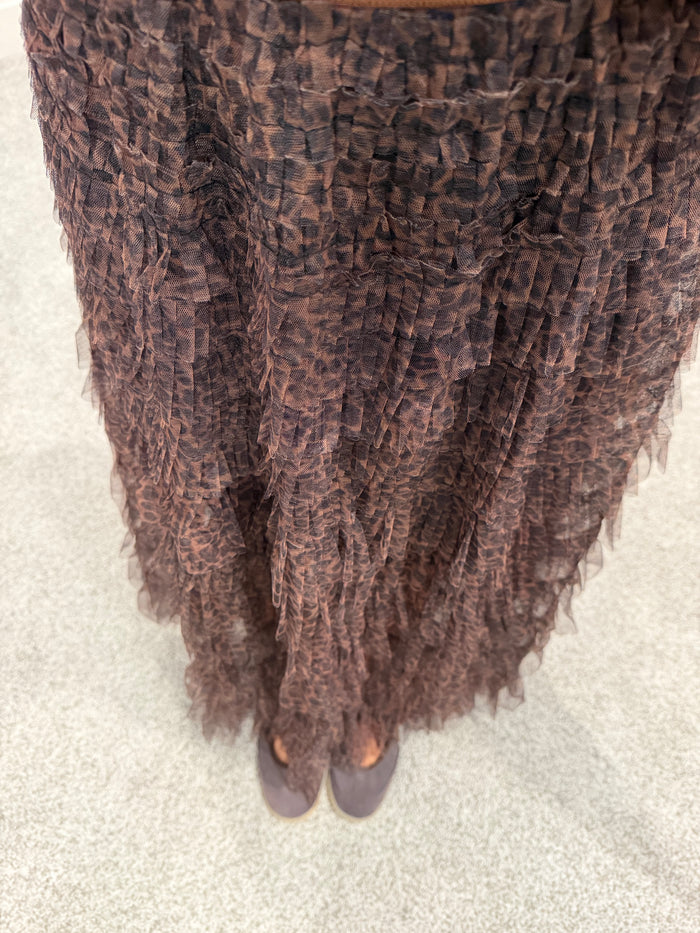 Leopard Tiered Skirt