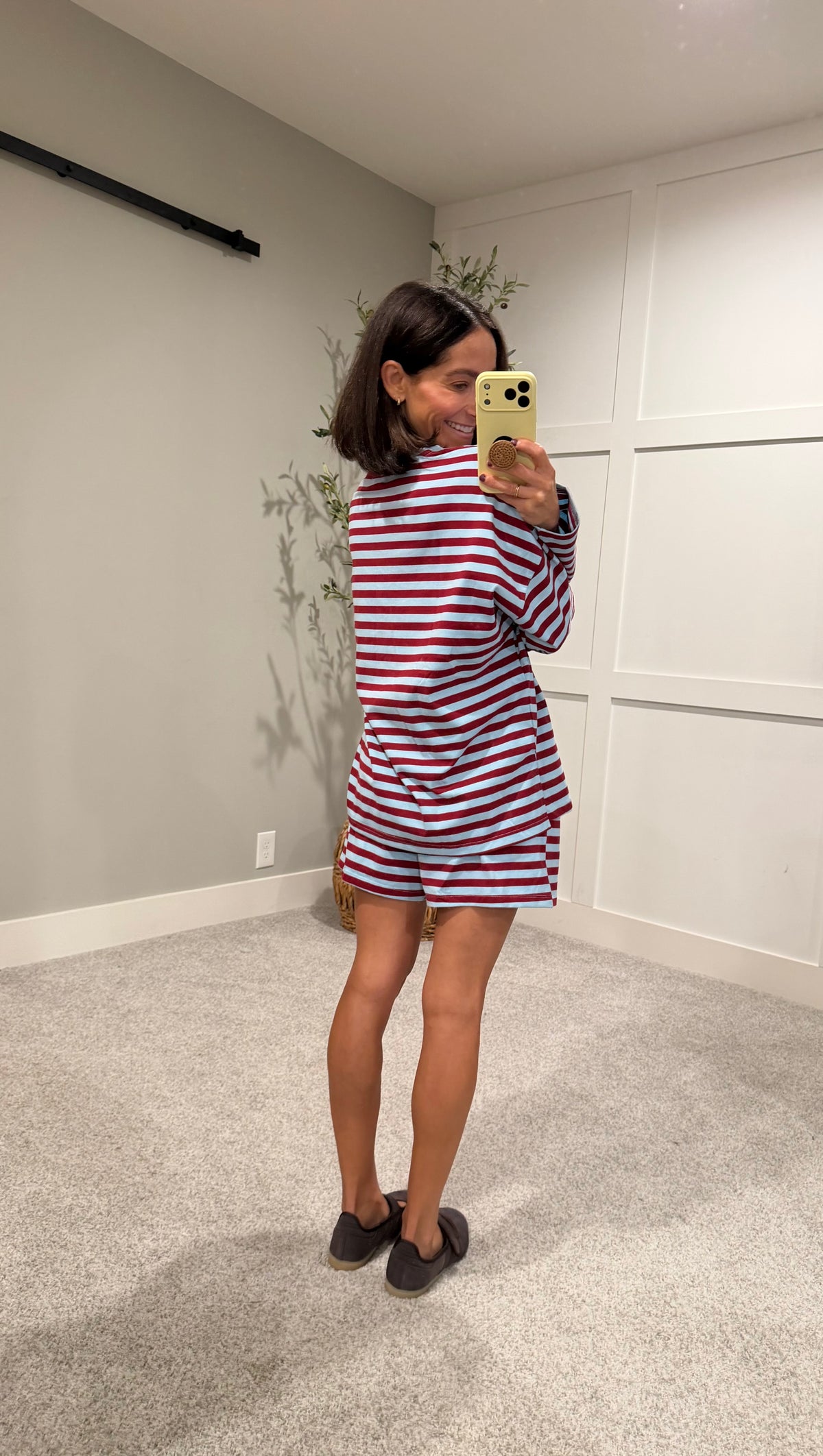The Marlowe Stripe Set | Burgundy/Blue