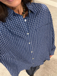 Sammy Oversized Plaid Button-Up