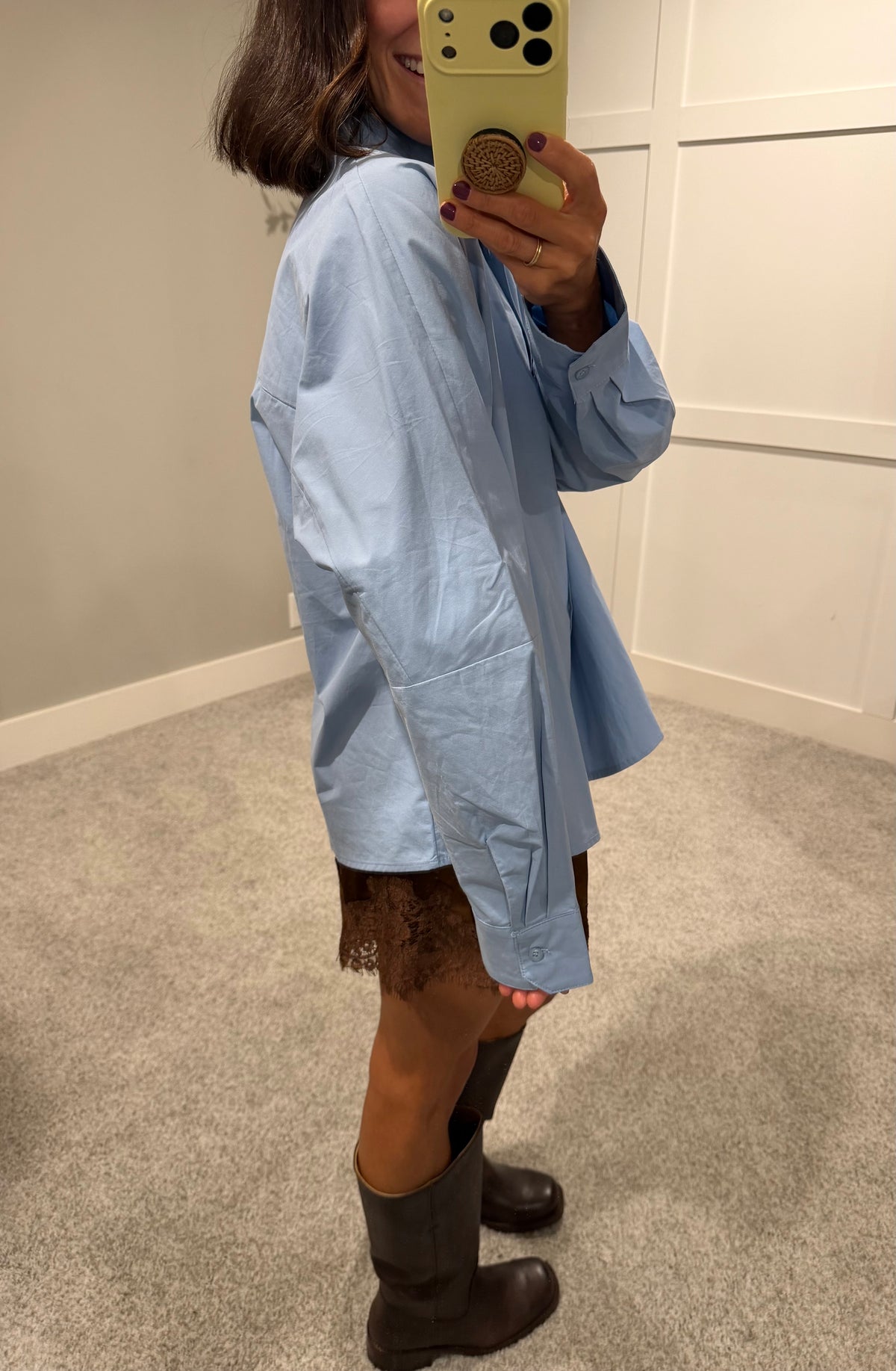 Slate Blue Classic Button-Up